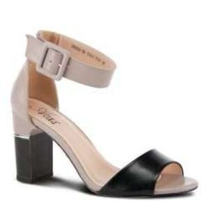 Azura Black and Tan Women's Heels